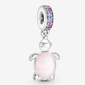 Pandora Murano Glass Pink Sea Turtle Dangle Charm